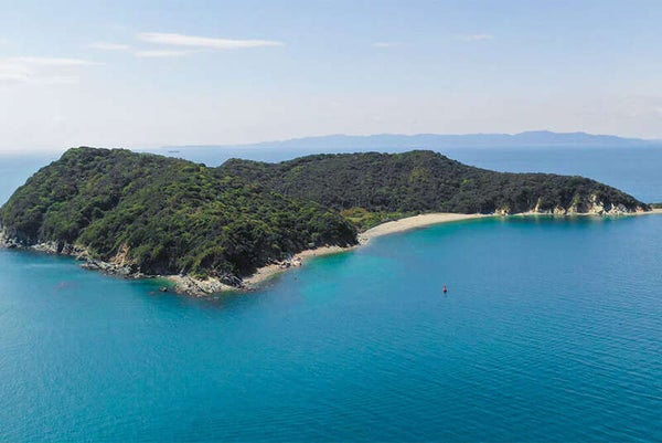 【成田空港発】 <WEB予約・カード決済限定>手ぶらで行ける無人島「地ノ島」プライベートエリアで楽しむわくわくキャンプ2日間1